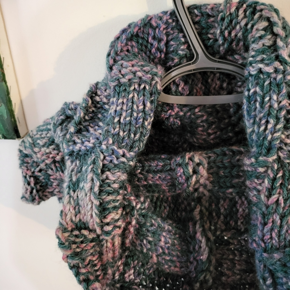 Cowl knit scarf